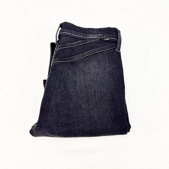 Mother The Right-Away Rider Encounters at Night Black Straight Denim Jeans Sz 28 - Picture 1 of 10